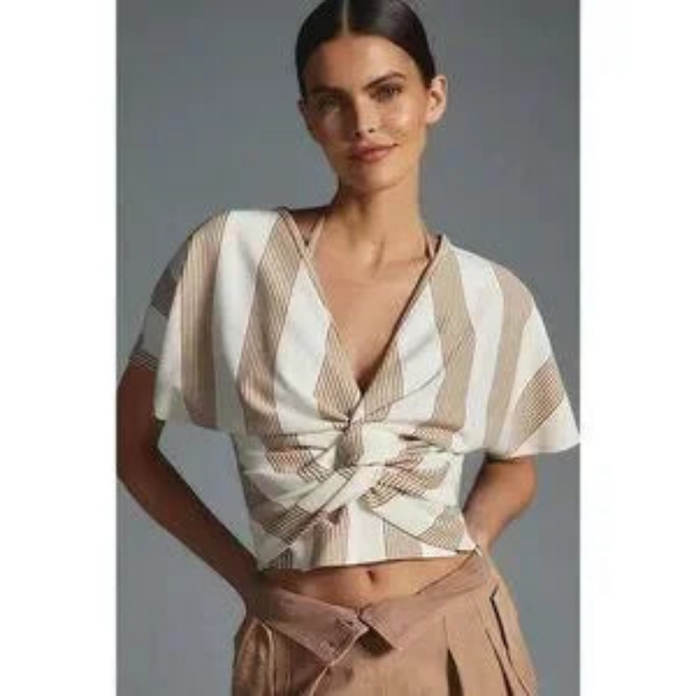 Anthropologie Bishop + Young Brooke twist top